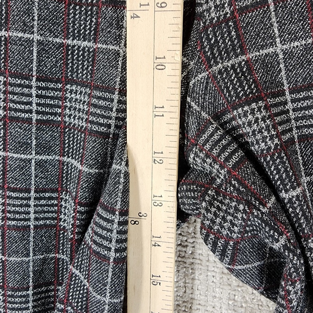 KUT From The Kloth FAB AB Pants Womens 14 Black Red Plaid‎ Hi Rise Skinny NWT - Picture 4 of 12